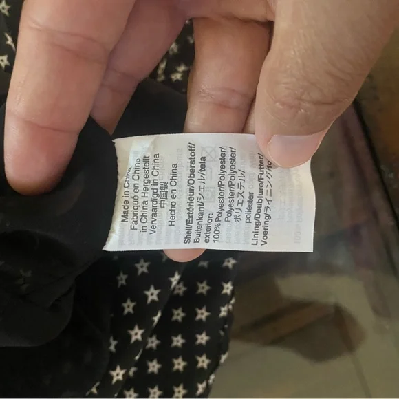 J.Crew Peplum Flowy Top Star Print size 4 - Picture 9 of 10